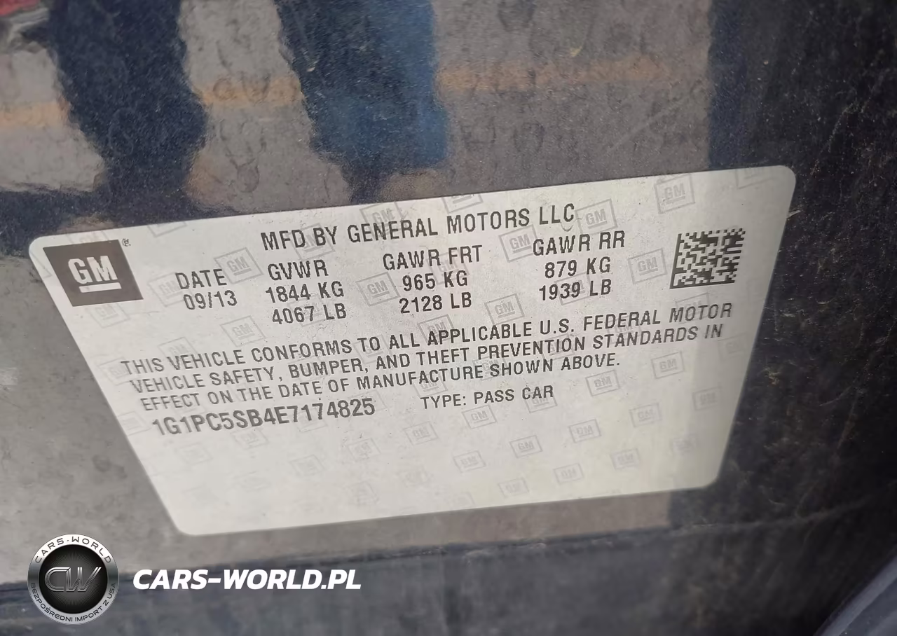 2014 Chevrolet Cruze 1Lt Auto VIN:1G1PC5SB4E7174825 - 9