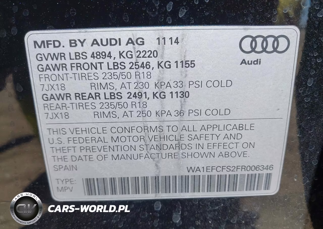 2015 Audi Q3 2.0T Premium Plus VIN:WA1EFCFS2FR006346 - 9