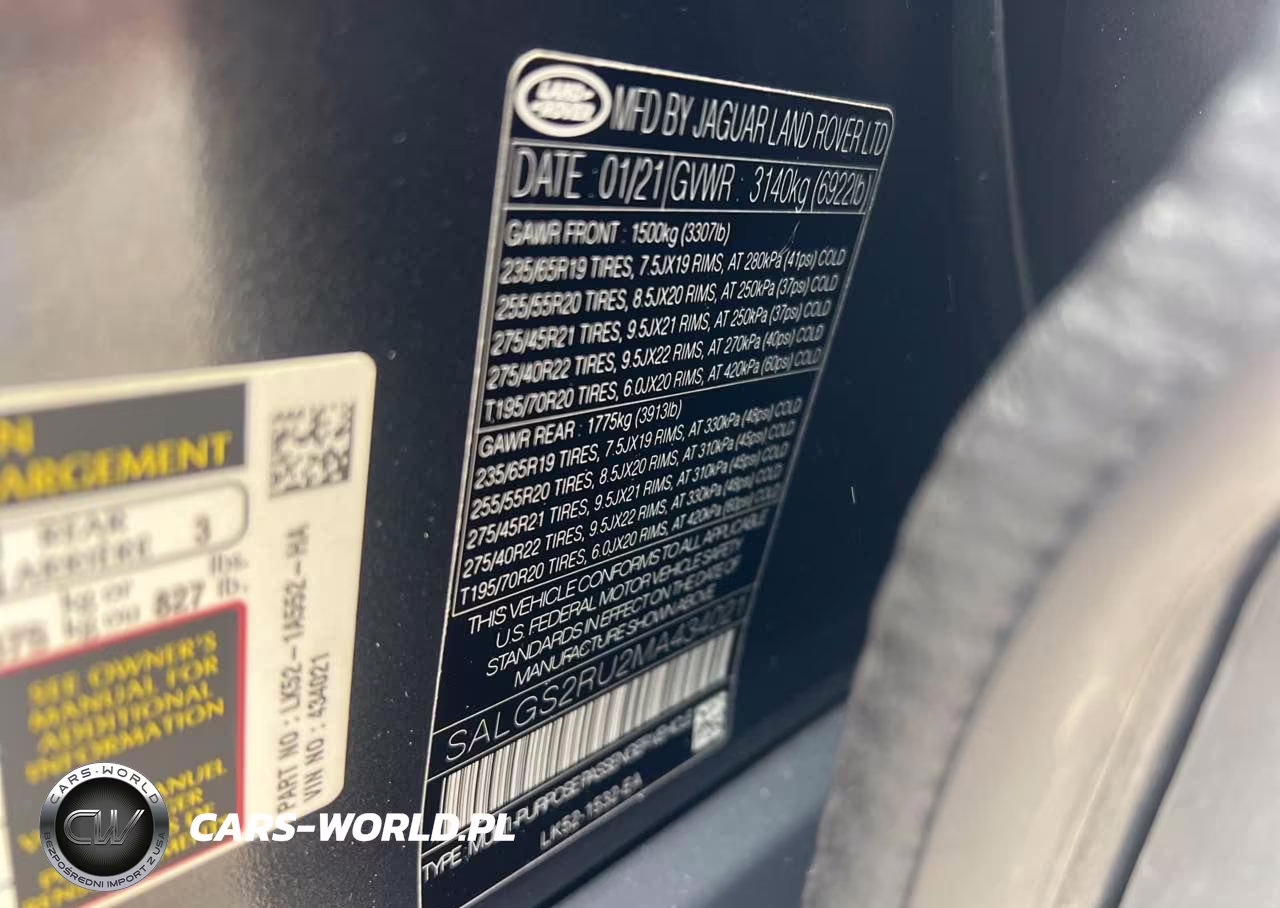 2021 Land Rover Range Rover Hse Westminster Edition VIN:SALGS2RU2MA434021 - 9