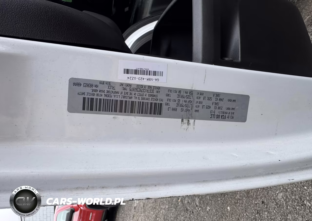 2019 Ram Promaster 2500 2500 High VIN:3C6TRVCG7KE562875 - 9