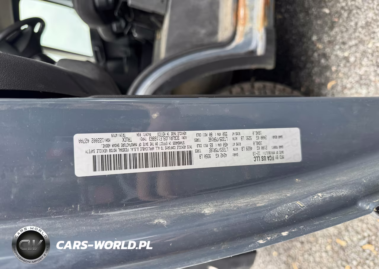 2020 Ram Promaster 3500 3500 High VIN:3C6URVJG5LE116863 - 9