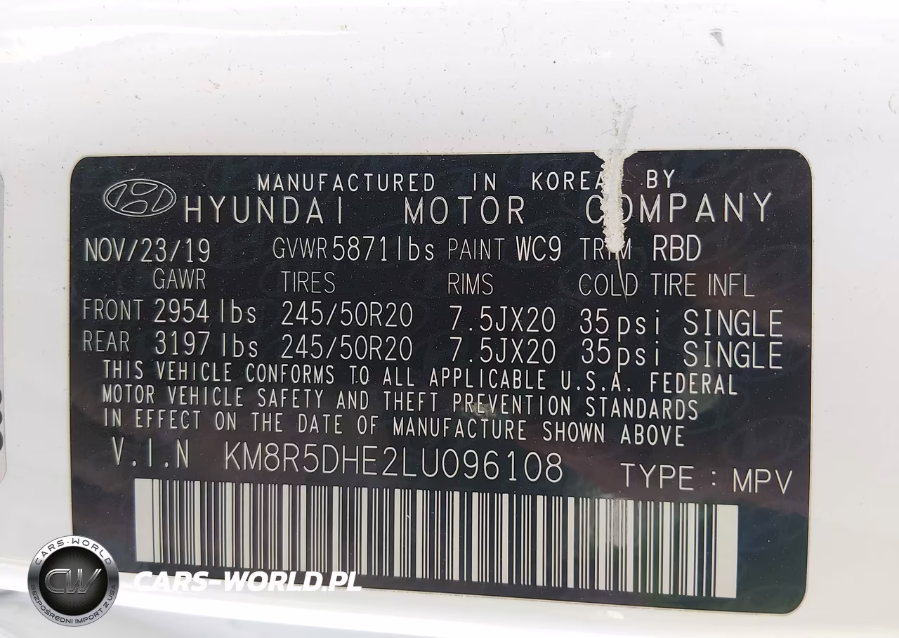 2020 Hyundai Palisade Limited VIN:KM8R5DHE2LU096108 - 9