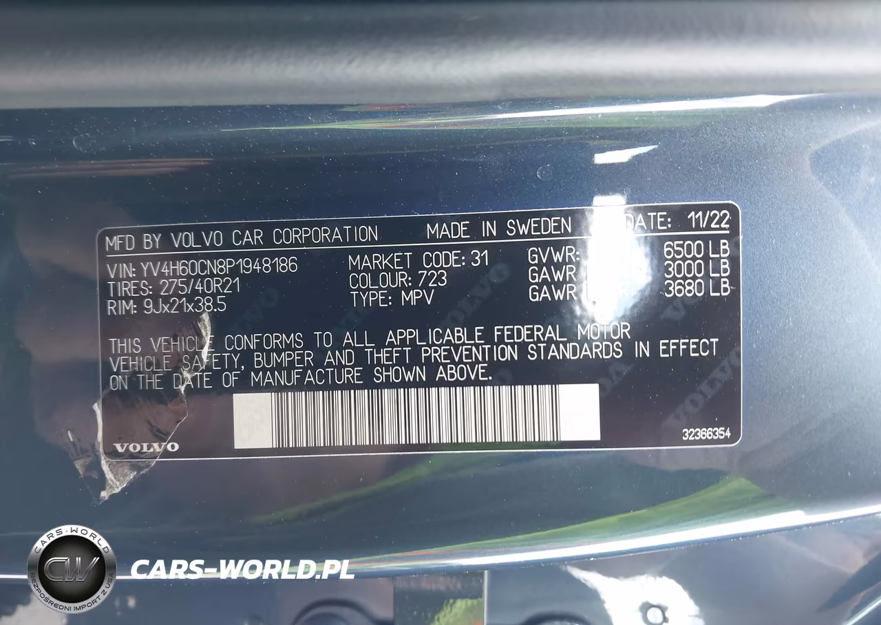 2023 Volvo Xc90 Recharge Plug-In Hybrid T8 Plus Bright Theme 7-Seater VIN:YV4H60CN8P1948186 - 9