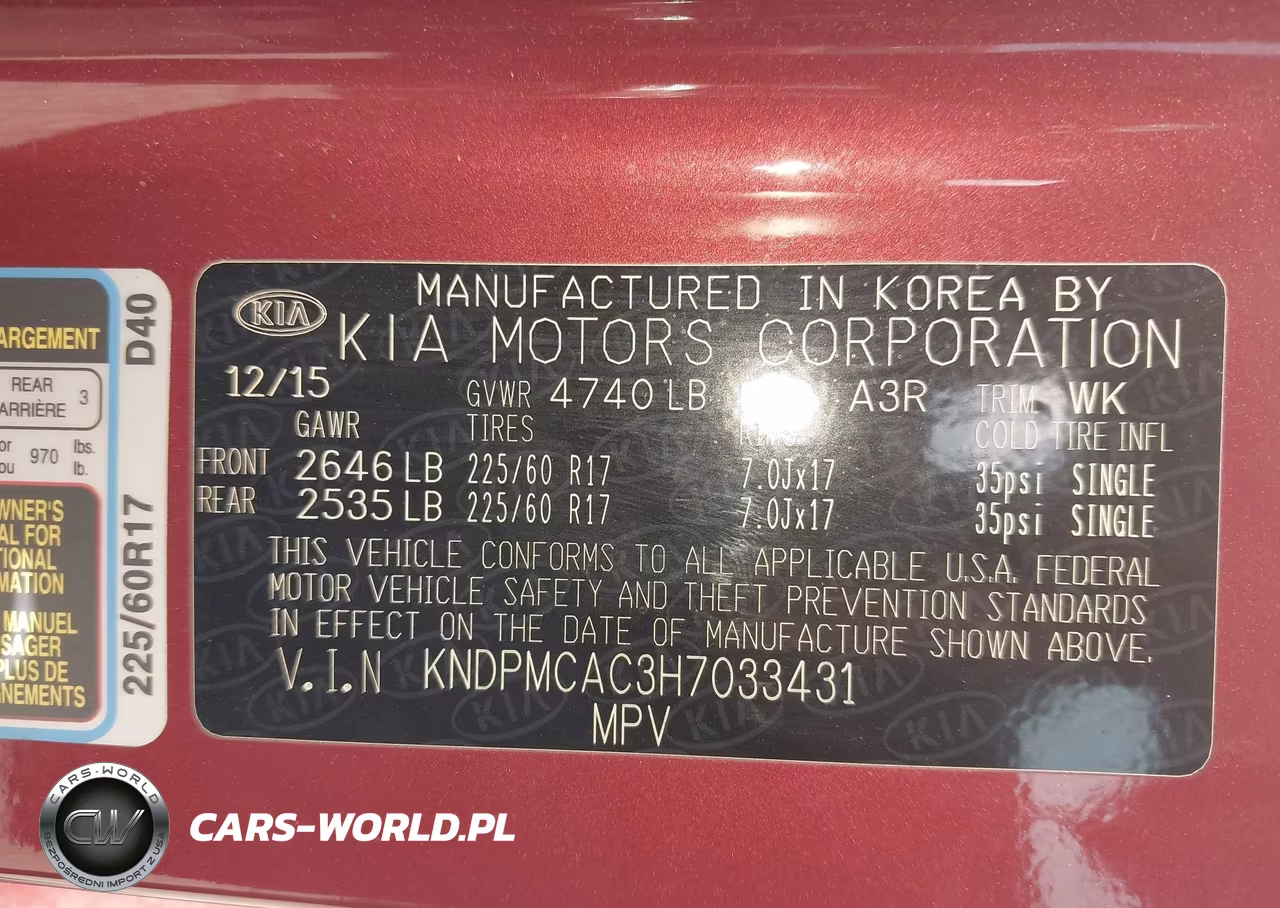2017 Kia Sportage Lx VIN:KNDPMCAC3H7033431 - 9