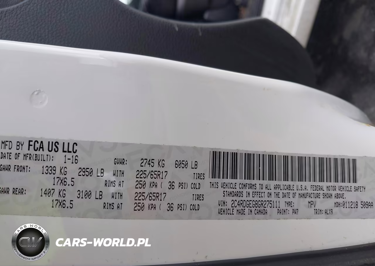 2016 Dodge Grand Caravan R-T VIN:2C4RDGEG8GR275111 - 9