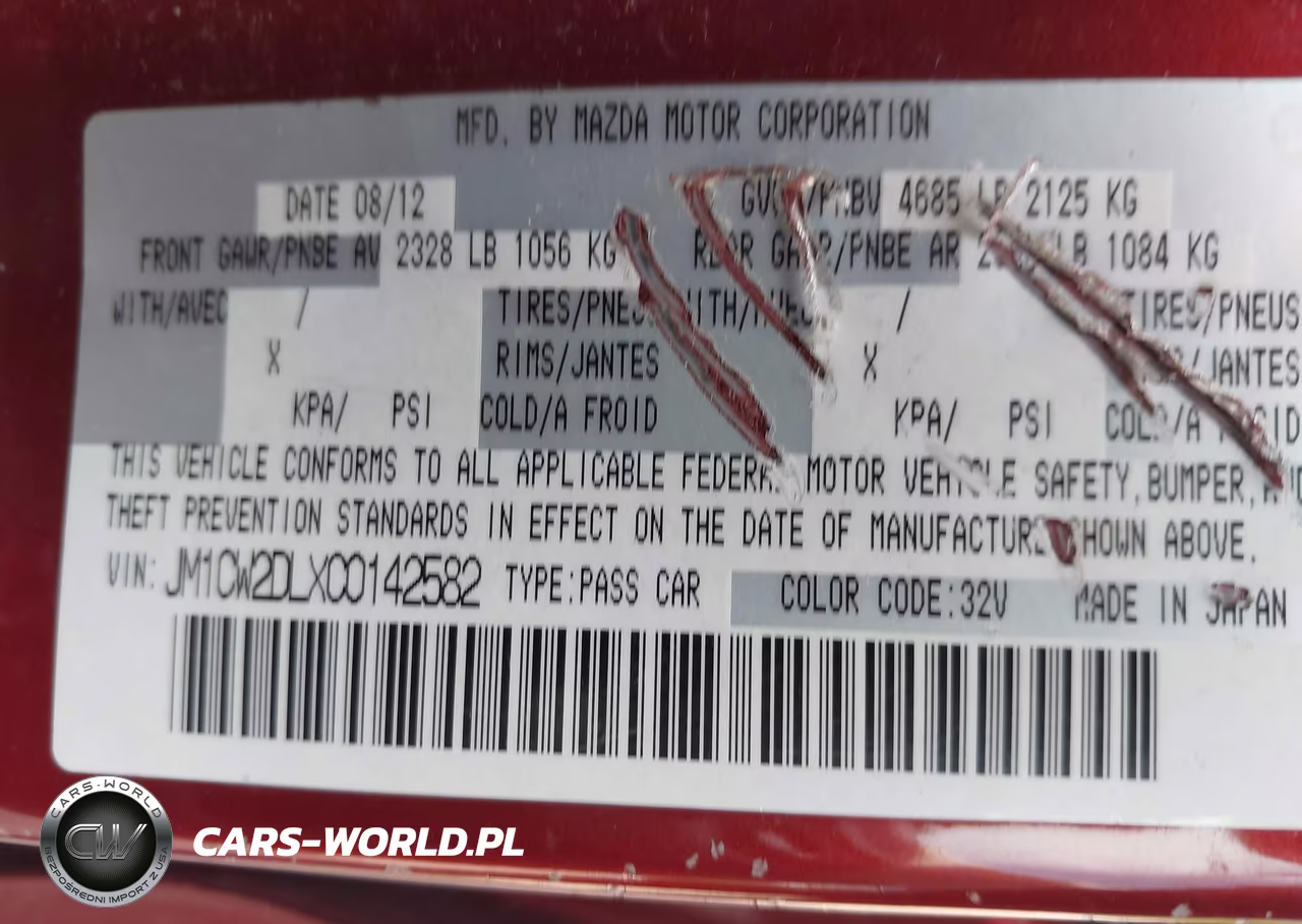 2012 Mazda Mazda5 Grand Touring VIN:JM1CW2DLXC0142582 - 9
