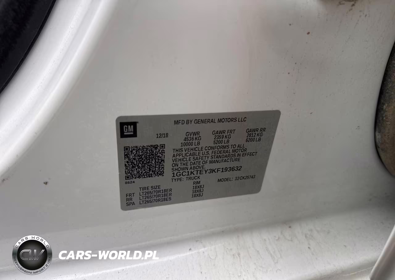 2019 Chevrolet Silverado K2500 Heavy Duty Ltz VIN:1GC1KTEY3KF193632 - 9