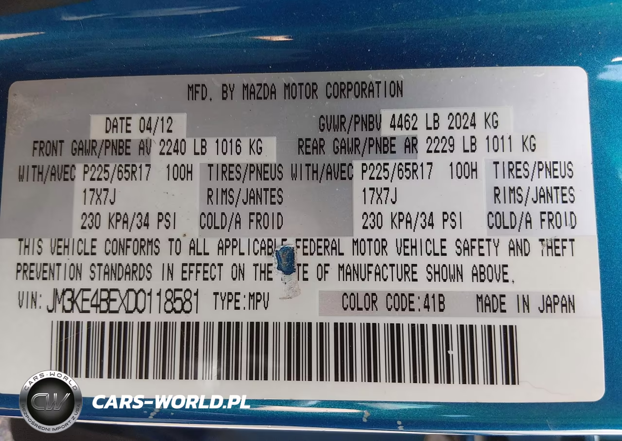 2013 Mazda Cx-5 Sport VIN:JM3KE4BEXD0118581 - 9