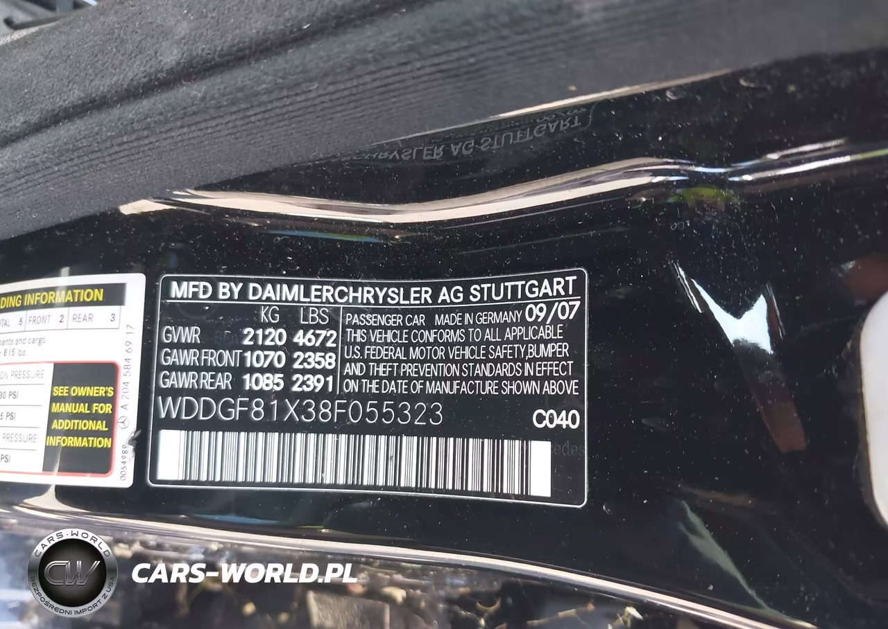2008 Mercedes-Benz C 300 Luxury 4Matic-Sport 4Matic VIN:WDDGF81X38F055323 - 9