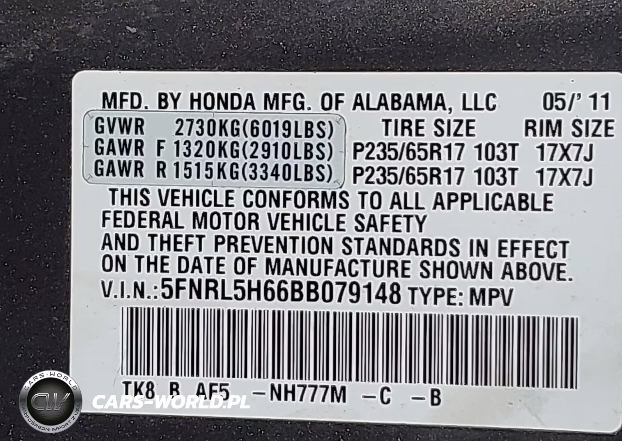 2011 Honda Odyssey Ex-L VIN:5FNRL5H66BB079148 - 9