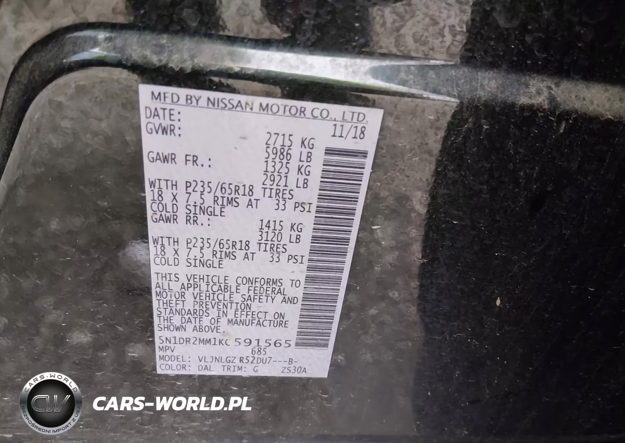2019 Nissan Pathfinder Sl VIN:5N1DR2MM1KC591565 - 9