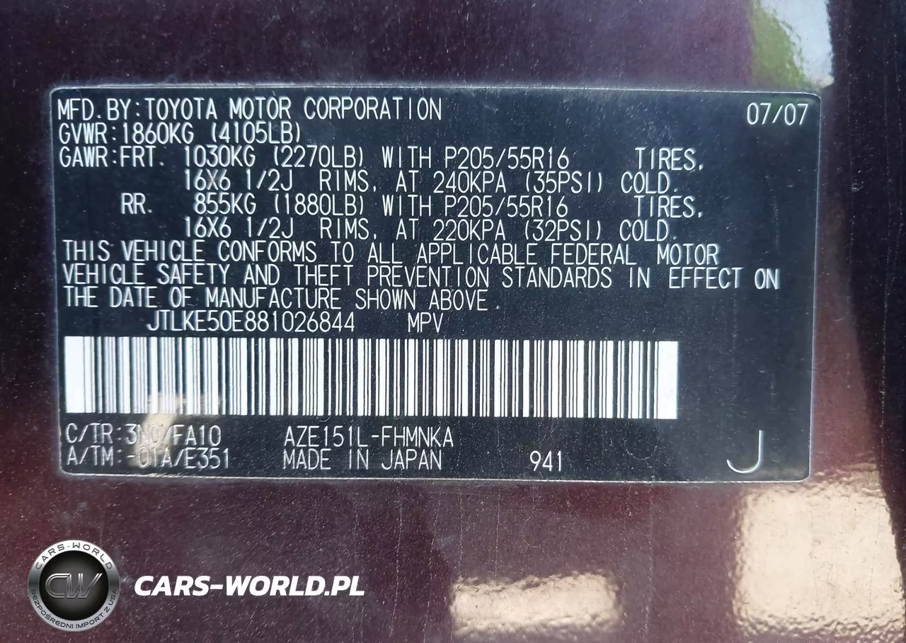 2008 Scion Xb VIN:JTLKE50E881026844 - 9