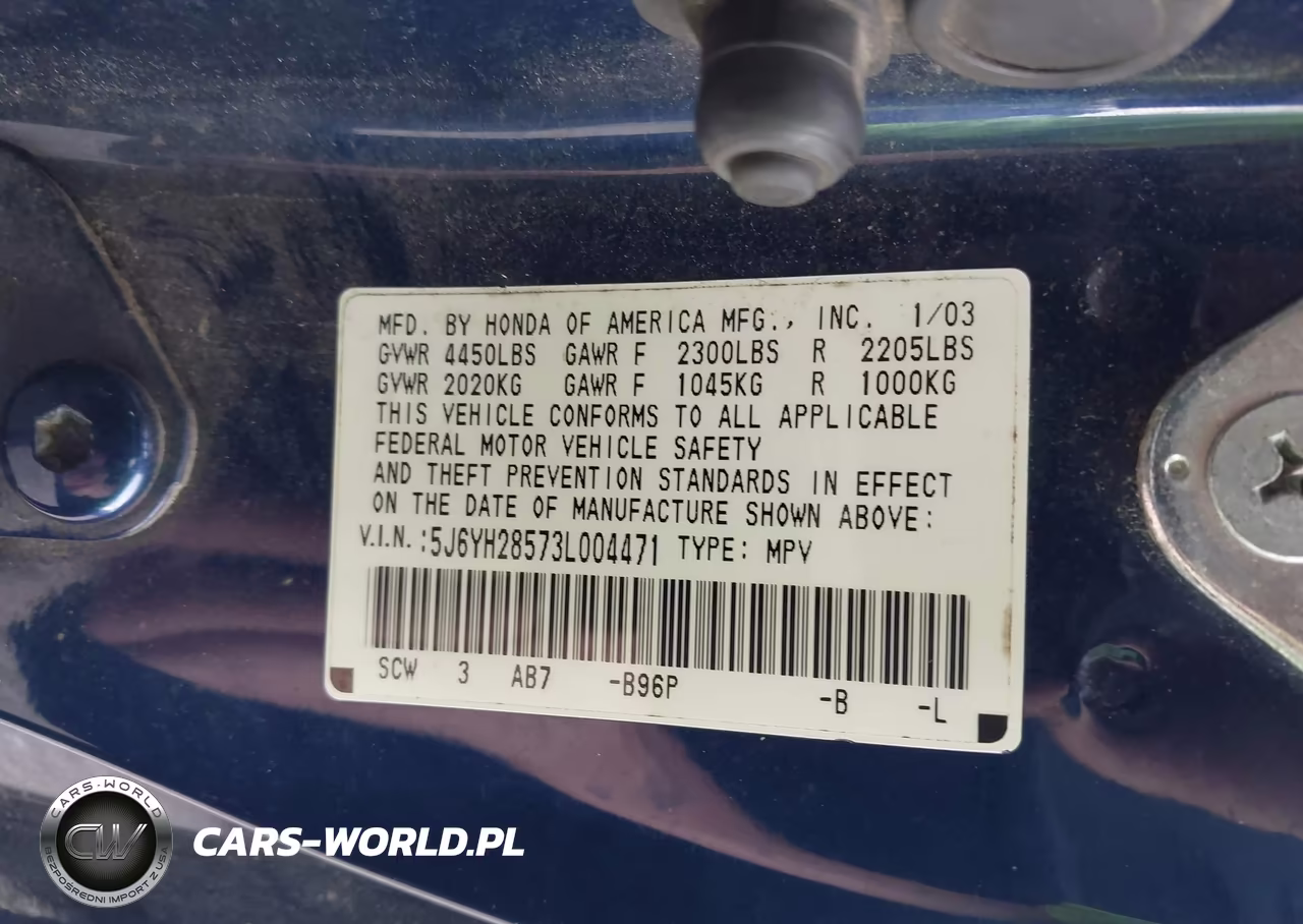 2003 Honda Element Ex VIN:5J6YH28573L004471 - 9