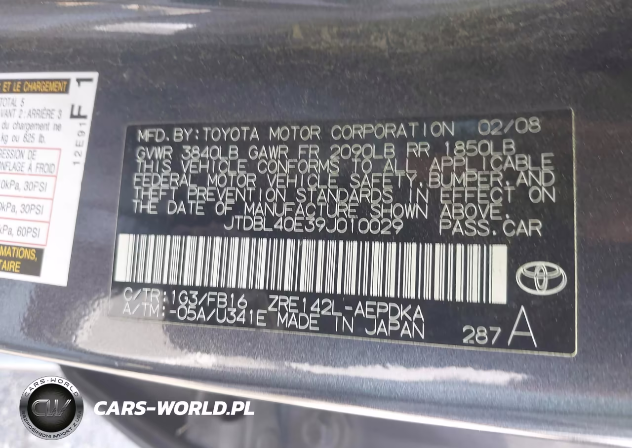 2009 Toyota Corolla VIN:JTDBL40E39J010029 - 9