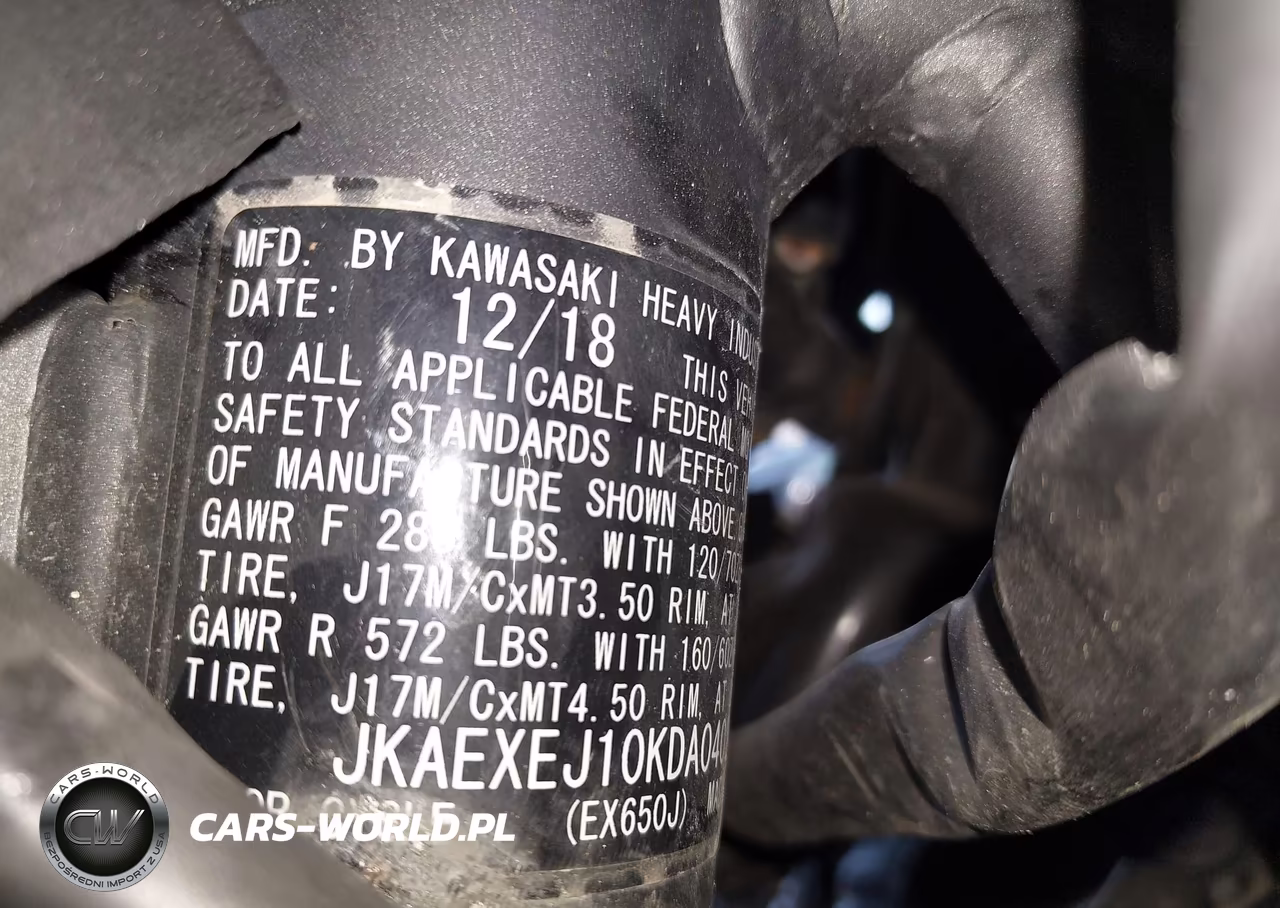 2019 Kawasaki Ex650 J VIN:JKAEXEJ10KDA04029 - 13