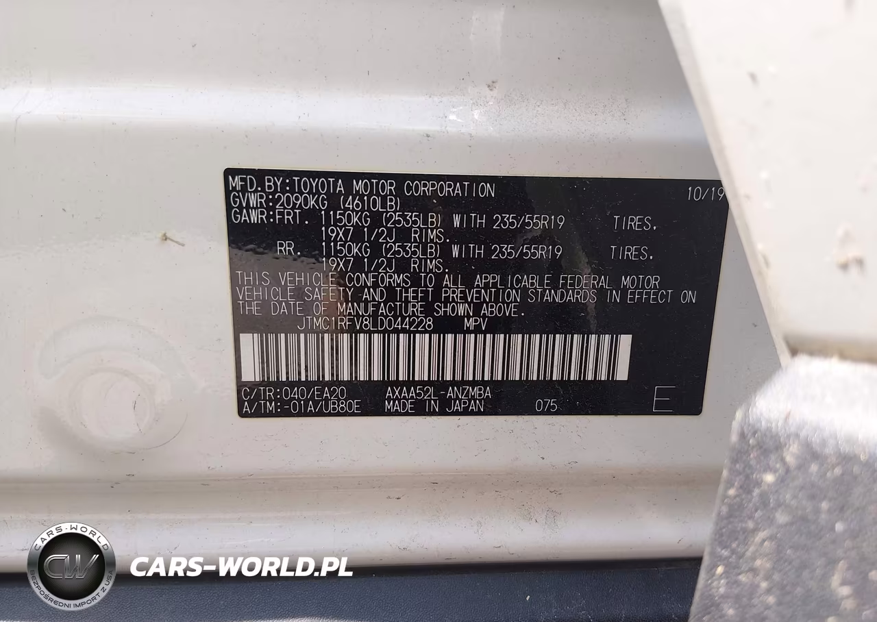 2020 Toyota Rav4 Xle Premium VIN:JTMC1RFV8LD044228 - 9