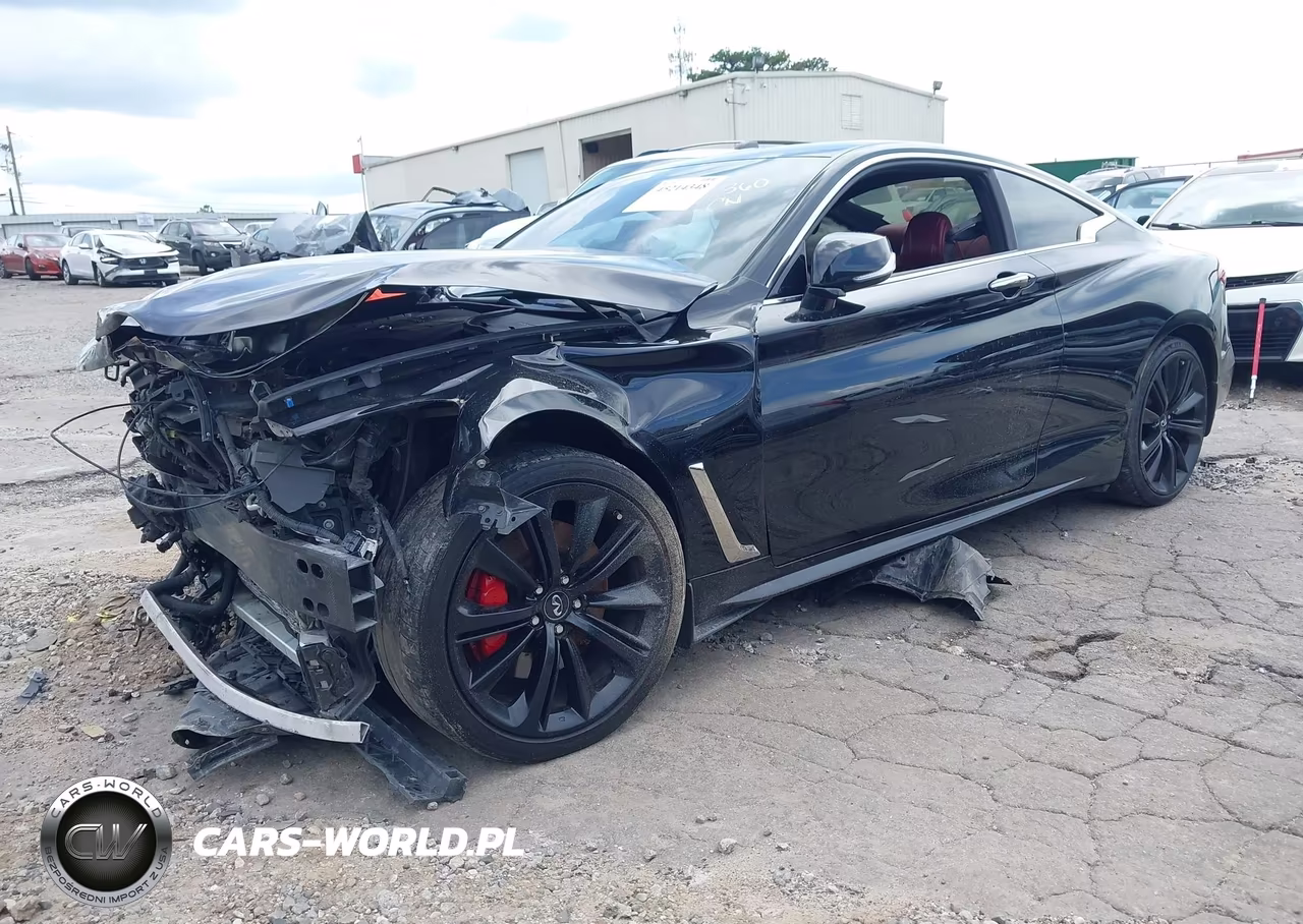 2018 Infiniti Q60 3.0T Red Sport 400 VIN:JN1FV7EK4JM530872 - 2