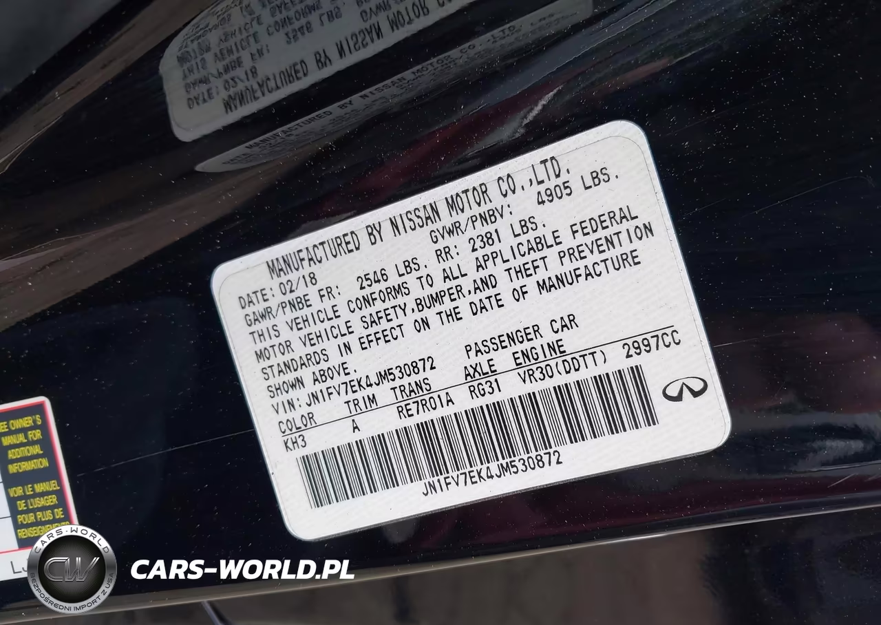 2018 Infiniti Q60 3.0T Red Sport 400 VIN:JN1FV7EK4JM530872 - 9