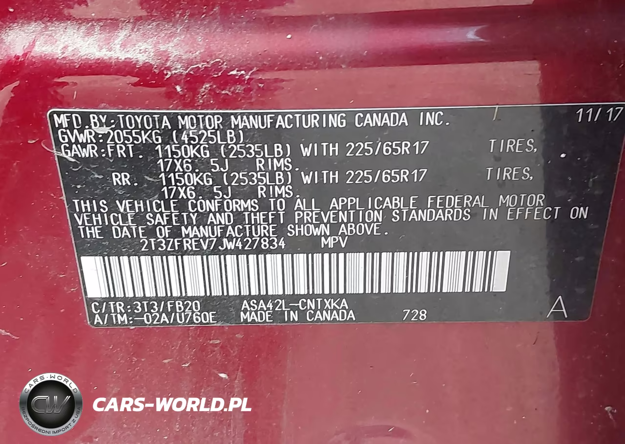 2018 Toyota Rav4 Le VIN:2T3ZFREV7JW427834 - 9