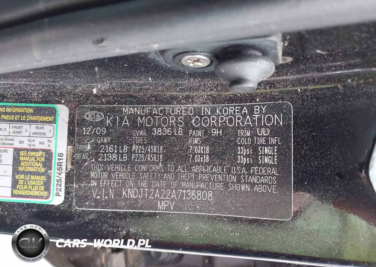 2010 Kia Soul Sport VIN:KNDJT2A22A7136808 - 9