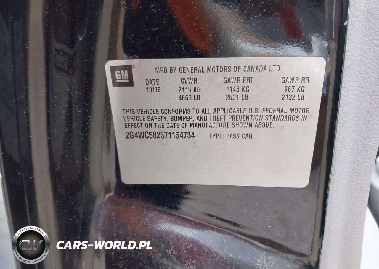 2007 Buick Lacrosse Cx VIN:2G4WC582371154734 - 9