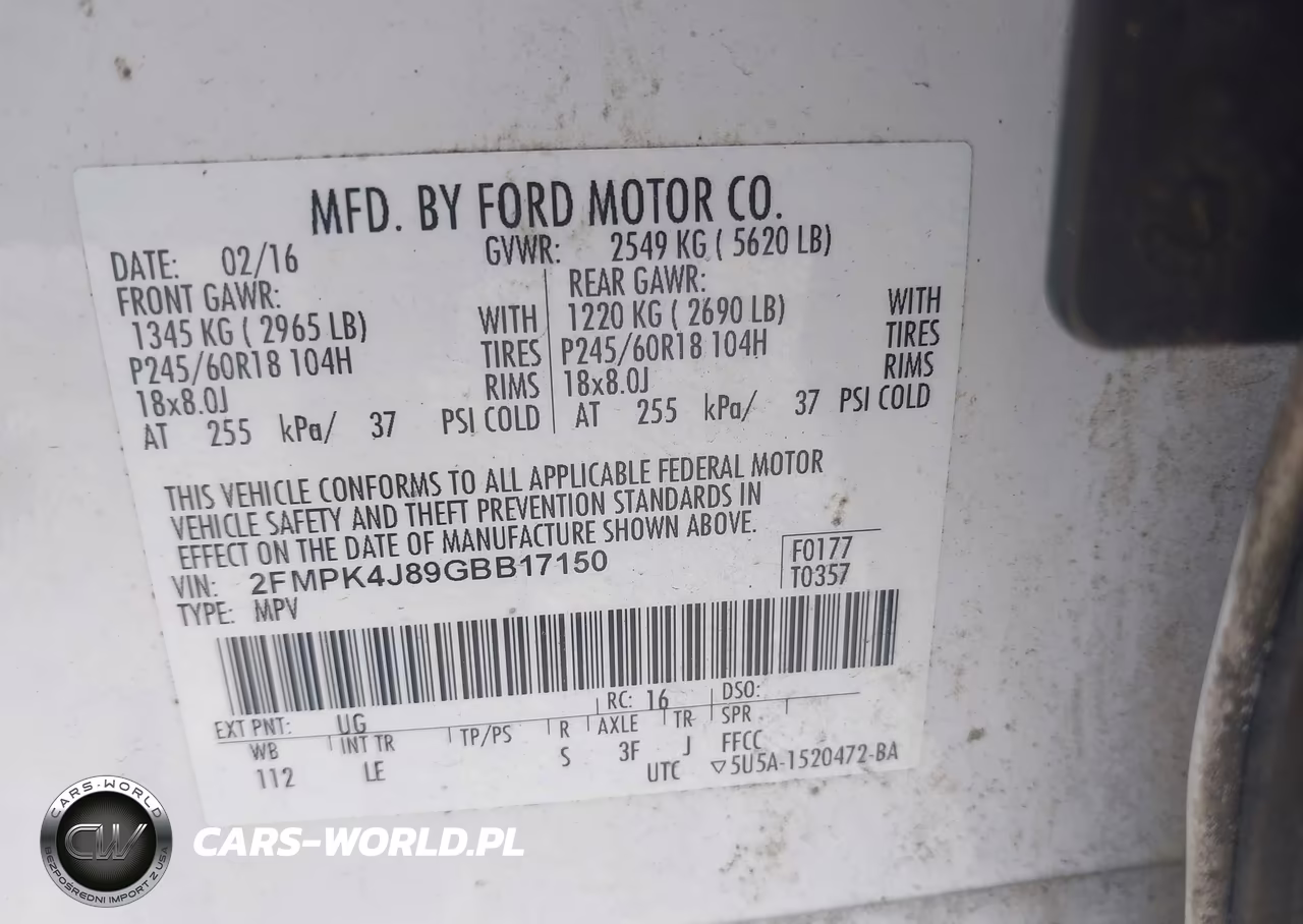 2016 Ford Edge Sel VIN:2FMPK4J89GBB17150 - 9