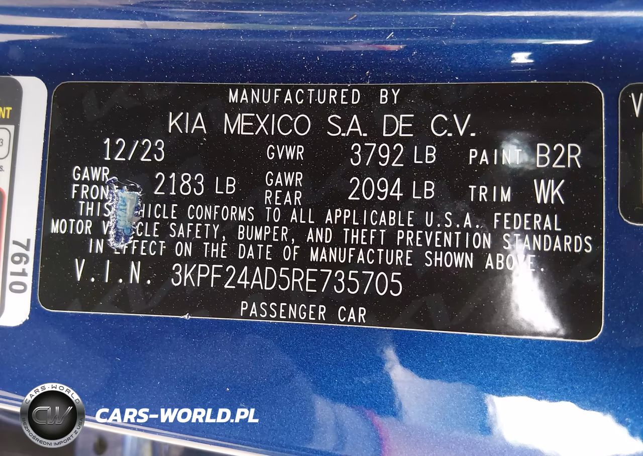 2024 Kia Forte Lxs VIN:3KPF24AD5RE735705 - 9