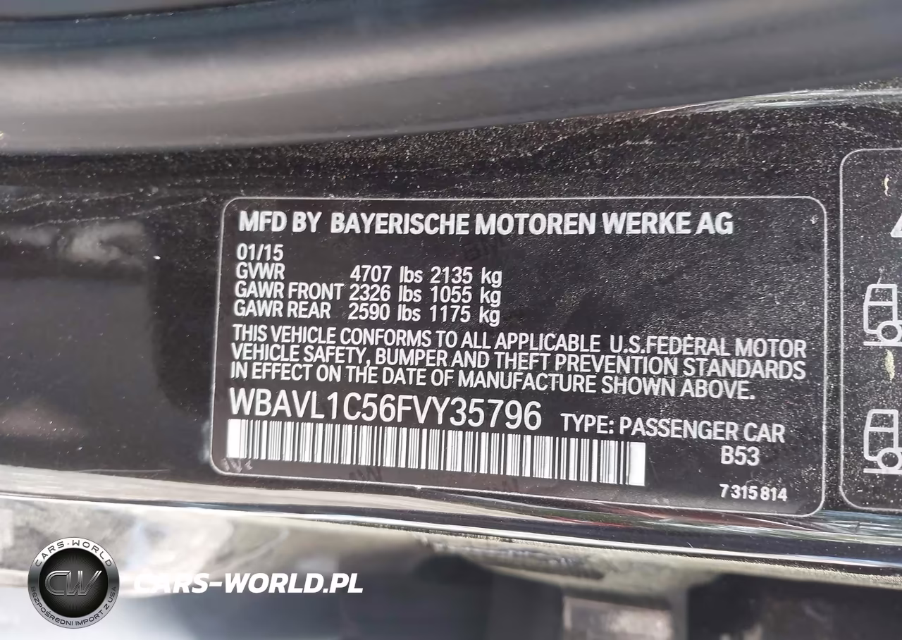 2015 BMW X1 xDrive28I VIN:WBAVL1C56FVY35796 - 9