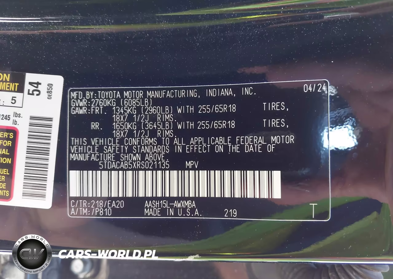 2024 Toyota Grand Highlander Hybrid Xle VIN:5TDACAB5XRS021135 - 9