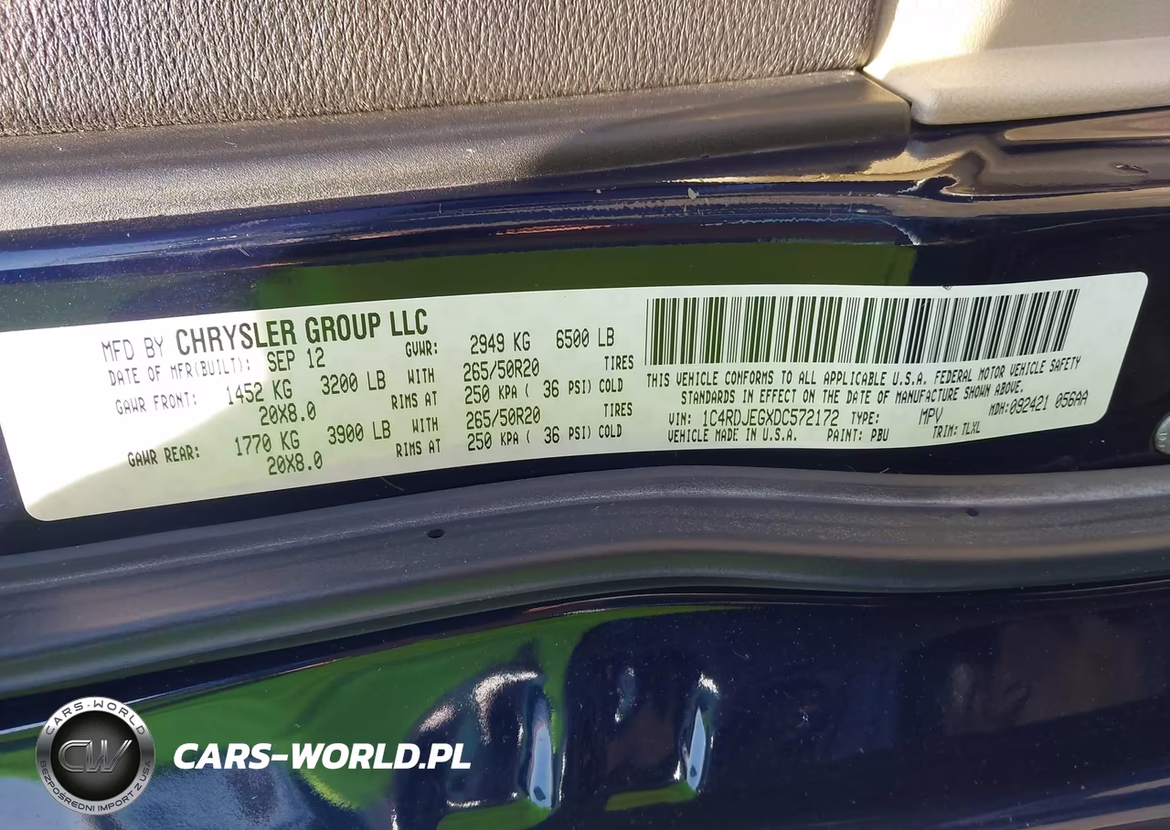 2013 Dodge Durango Citadel VIN:1C4RDJEGXDC572172 - 9