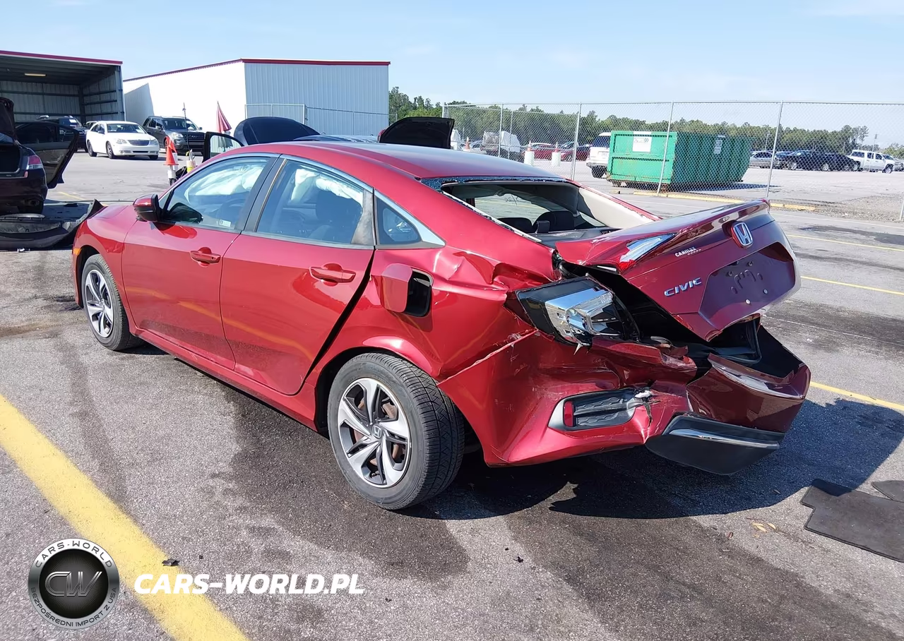 2019 Honda Civic Lx VIN:19XFC2F65KE049617 - 3