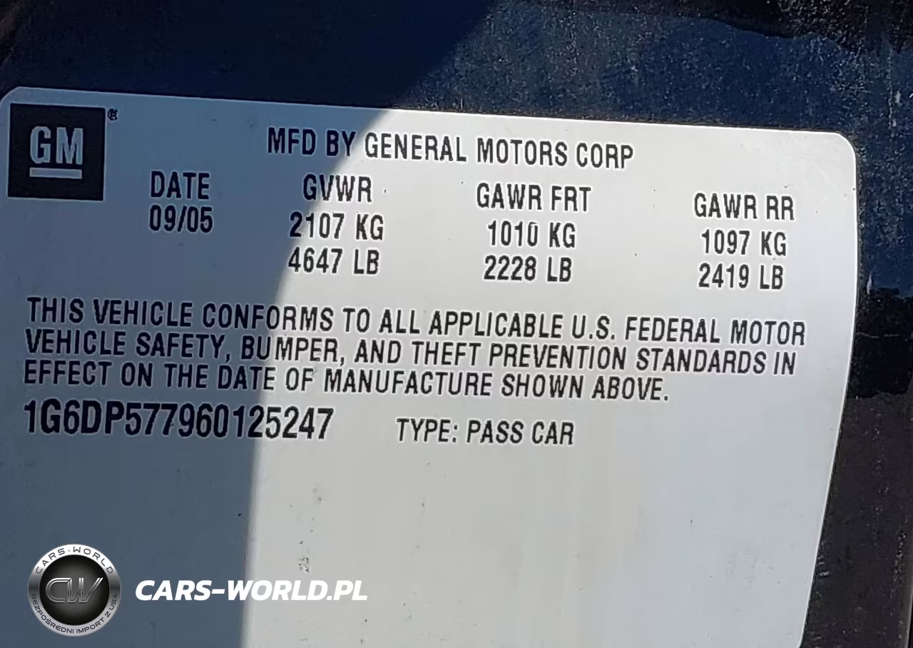 2006 Cadillac Cts Standard VIN:1G6DP577960125247 - 9