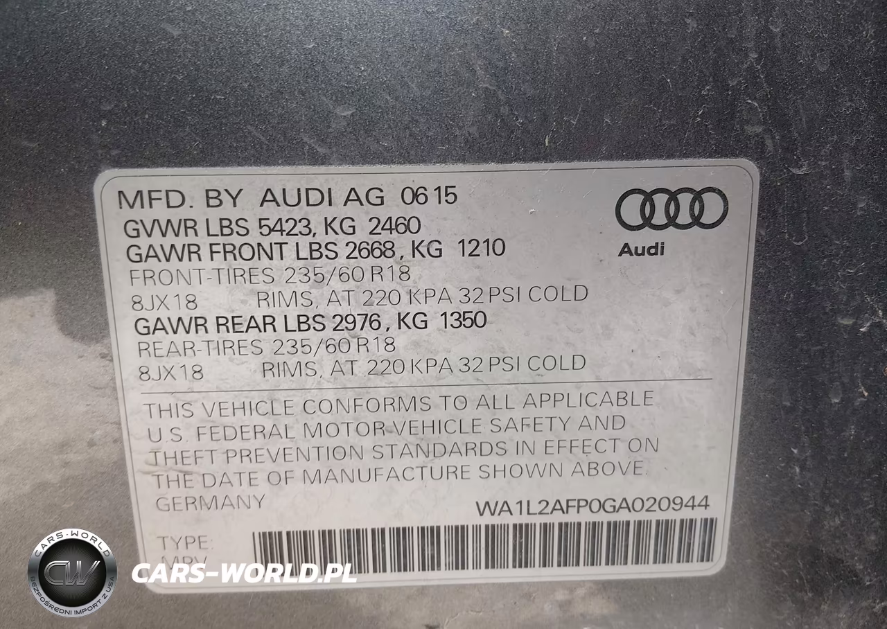 2016 Audi Q5 2.0T Premium VIN:WA1L2AFP0GA020944 - 9