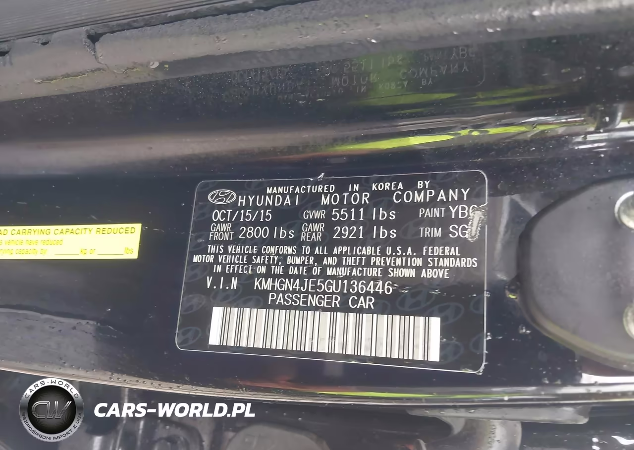 2016 Hyundai Genesis 3.8 VIN:KMHGN4JE5GU136446 - 9