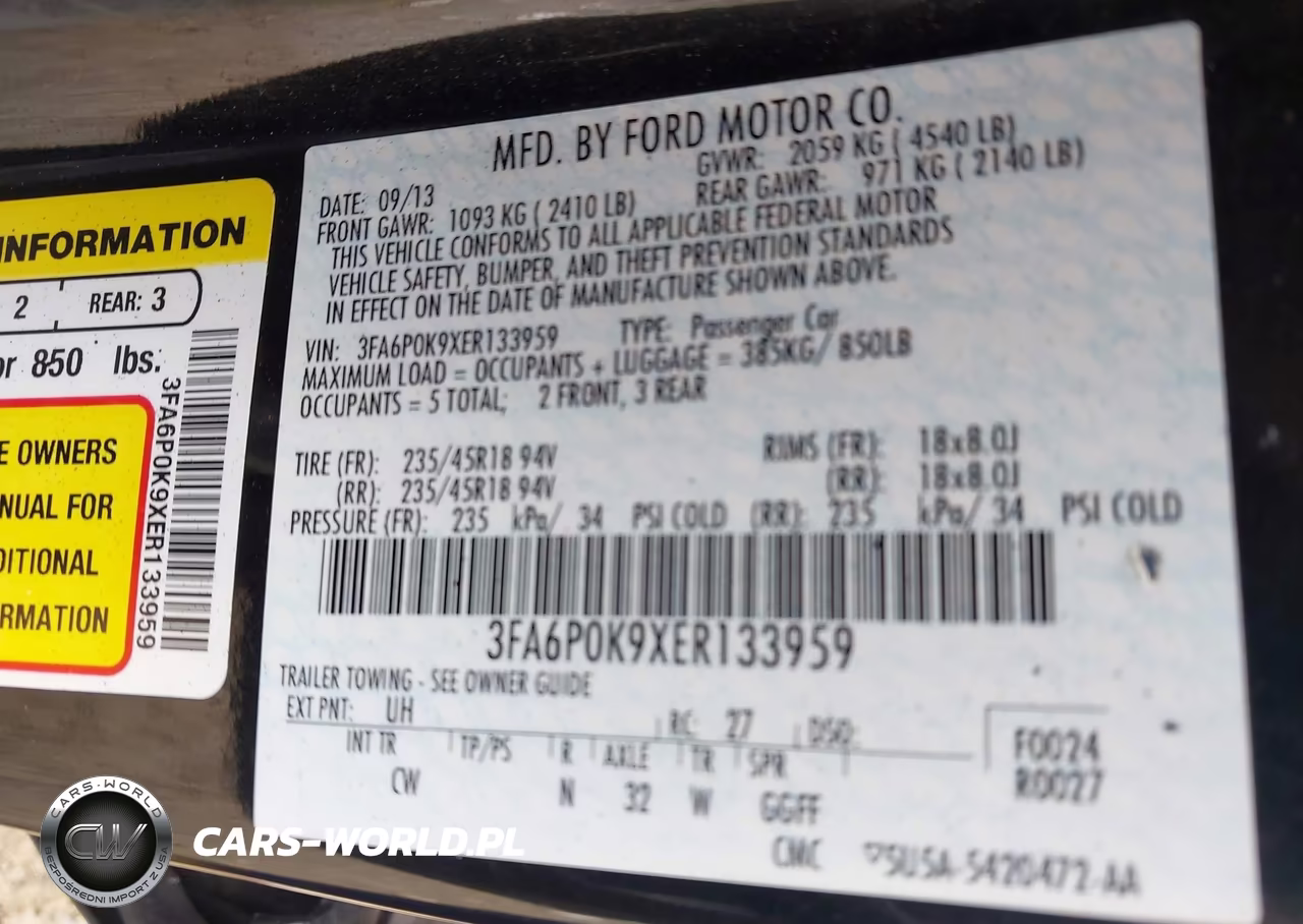 2014 Ford Fusion Titanium VIN:3FA6P0K9XER133959 - 9