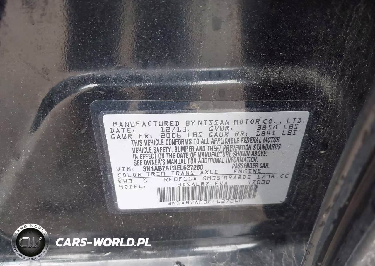 2014 Nissan Sentra Sr VIN:3N1AB7AP3EL627260 - 9