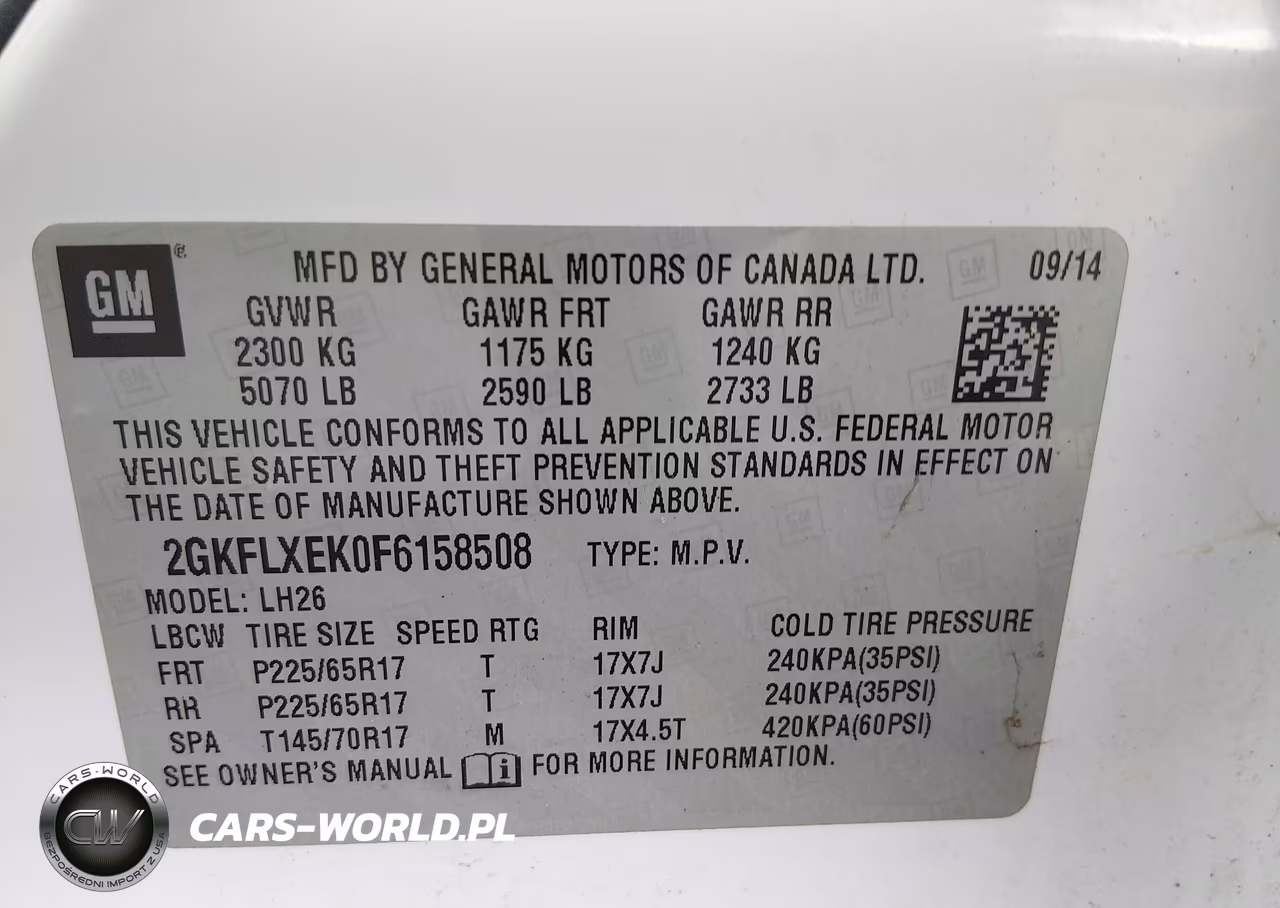 2015 GMC Terrain Slt-1 VIN:2GKFLXEK0F6158508 - 9