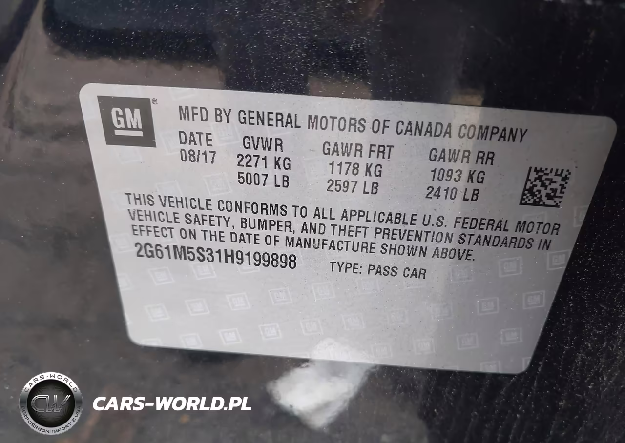 2017 Cadillac Xts Luxury VIN:2G61M5S31H9199898 - 9