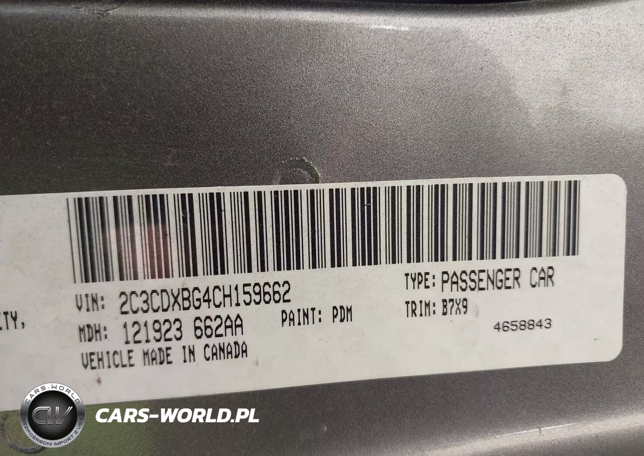 2012 Dodge Charger Se VIN:2C3CDXBG4CH159662 - 9