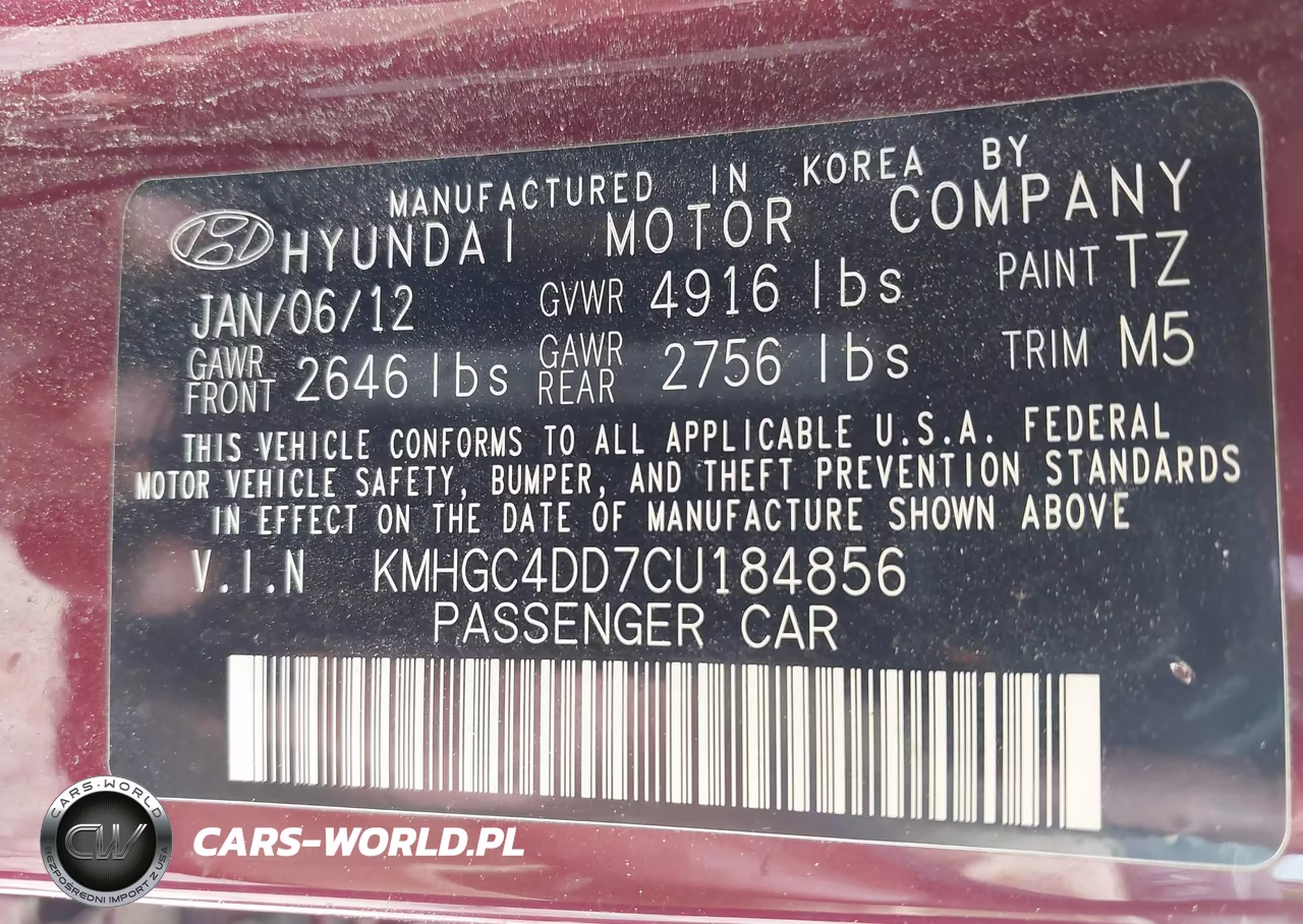2012 Hyundai Genesis 3.8 VIN:KMHGC4DD7CU184856 - 9
