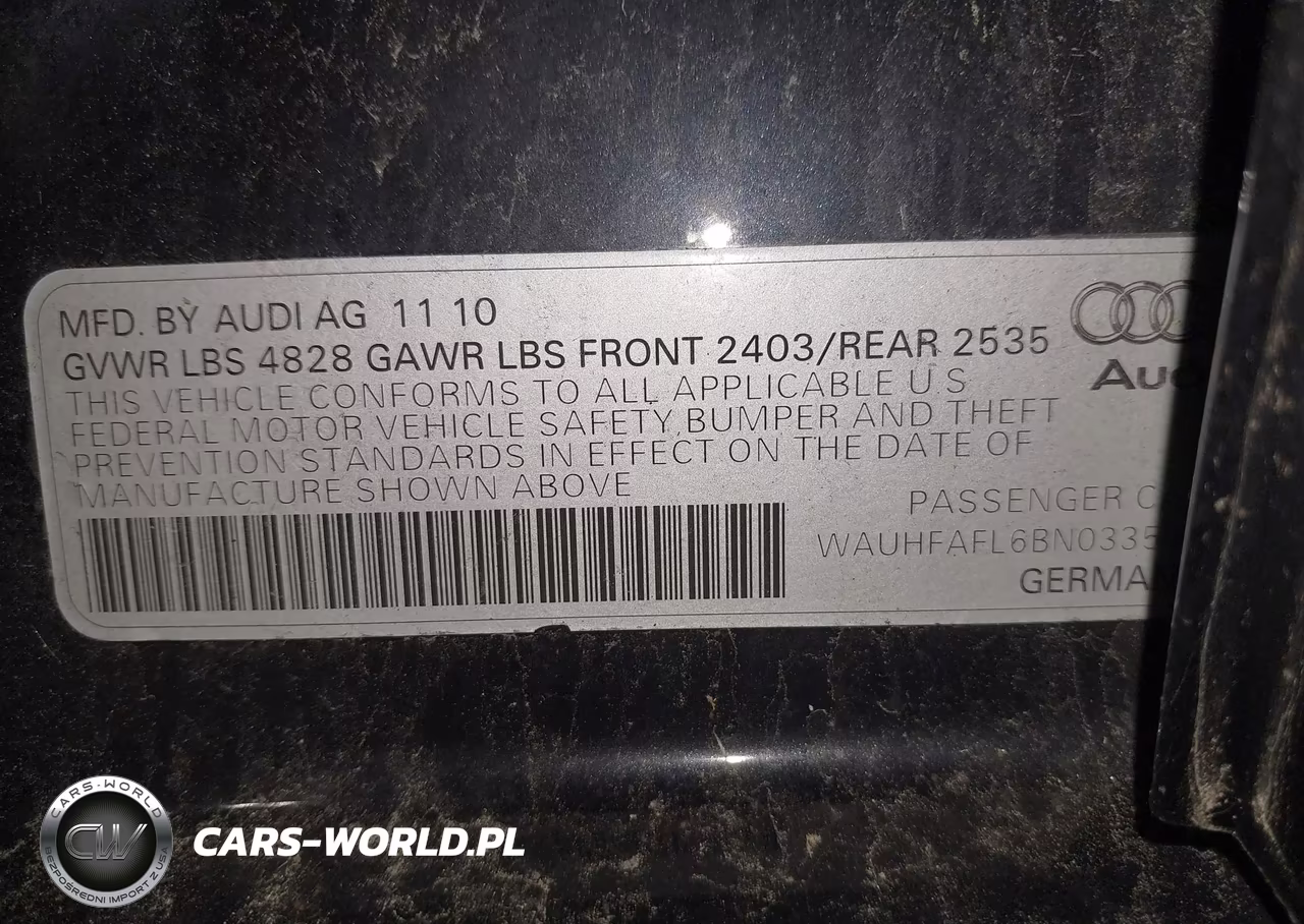 2011 Audi A4 2.0T Premium VIN:WAUHFAFL6BN033547 - 9