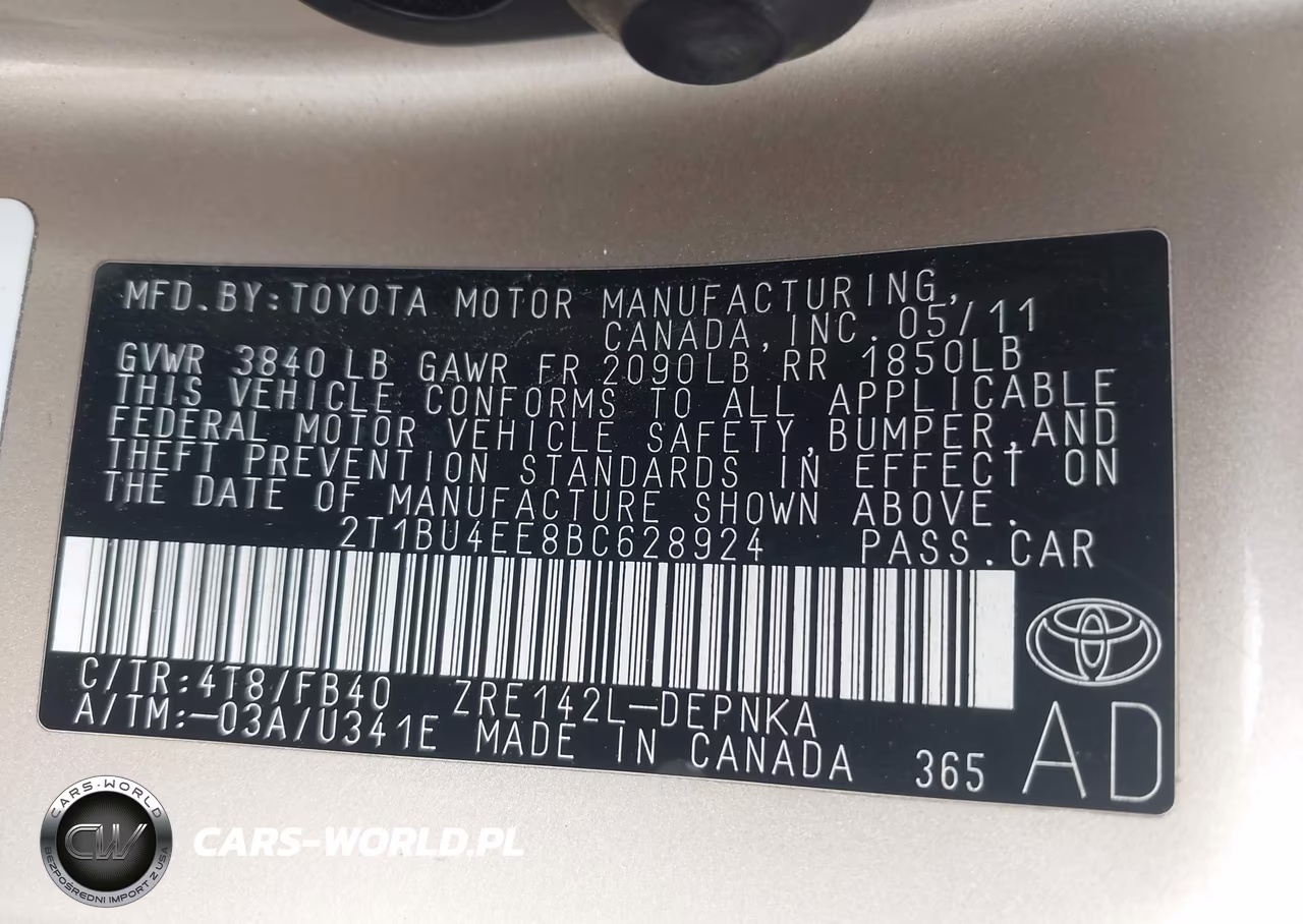 2011 Toyota Corolla Le VIN:2T1BU4EE8BC628924 - 9