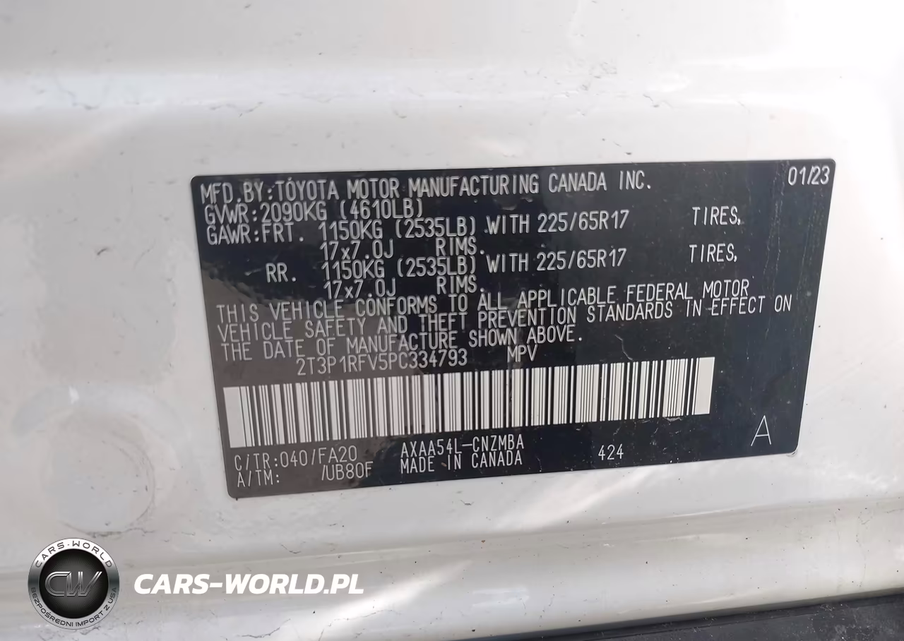 2023 Toyota Rav4 Xle VIN:2T3P1RFV5PC334793 - 9