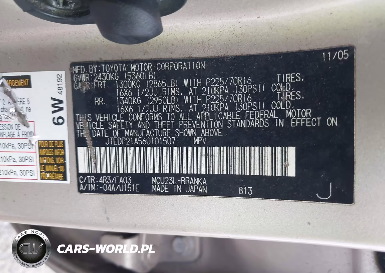 2006 Toyota Highlander V6 VIN:JTEDP21A560101507 - 9