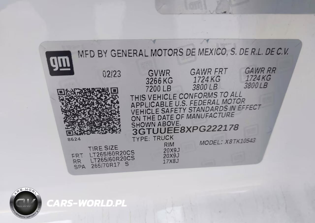 2023 GMC Sierra K1500 At4 VIN:3GTUUEE8XPG222178 - 9