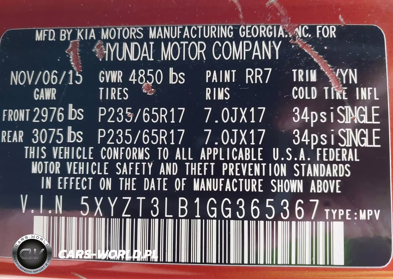 2016 Hyundai Santa Fe Sport 2.4L VIN:5XYZT3LB1GG365367 - 9