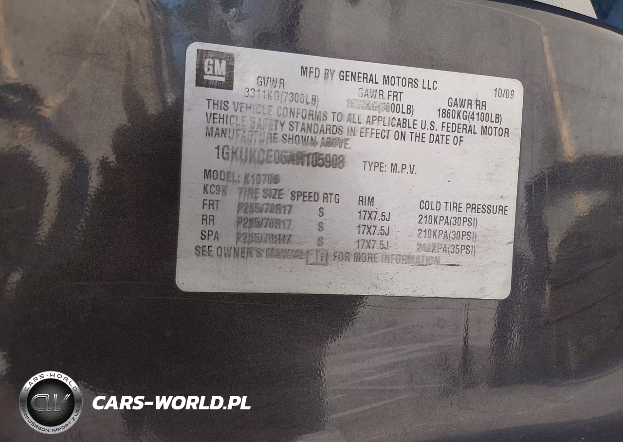 2010 GMC Yukon Slt VIN:1GKUKCE06AR105908 - 9