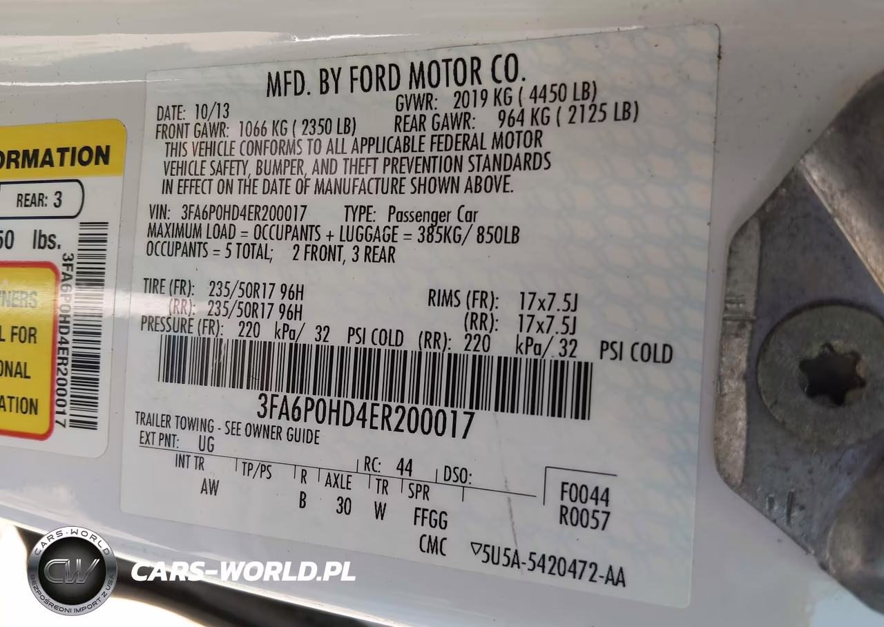 2014 Ford Fusion Se VIN:3FA6P0HD4ER200017 - 9