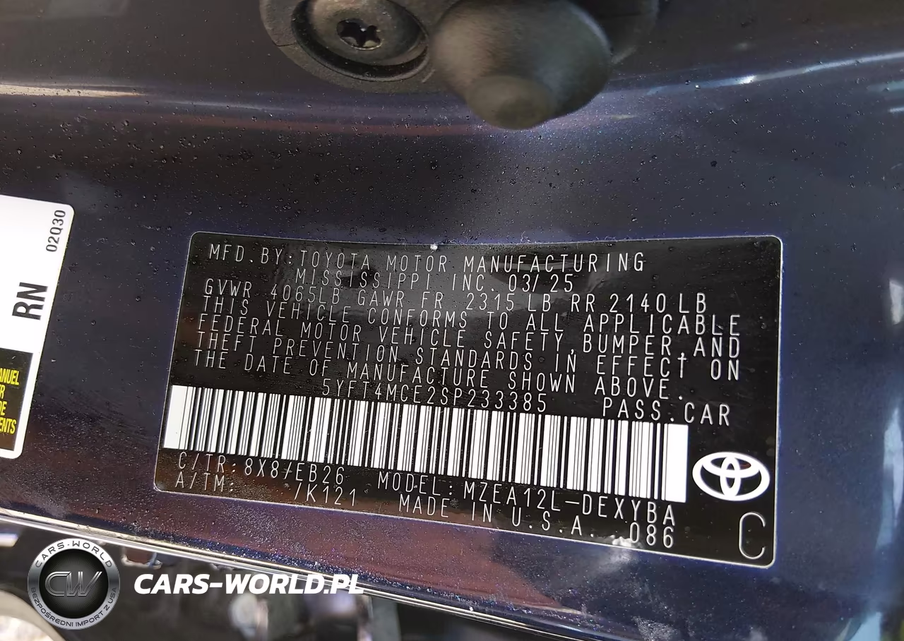 2025 Toyota Corolla Xse VIN:5YFT4MCE2SP233385 - 9