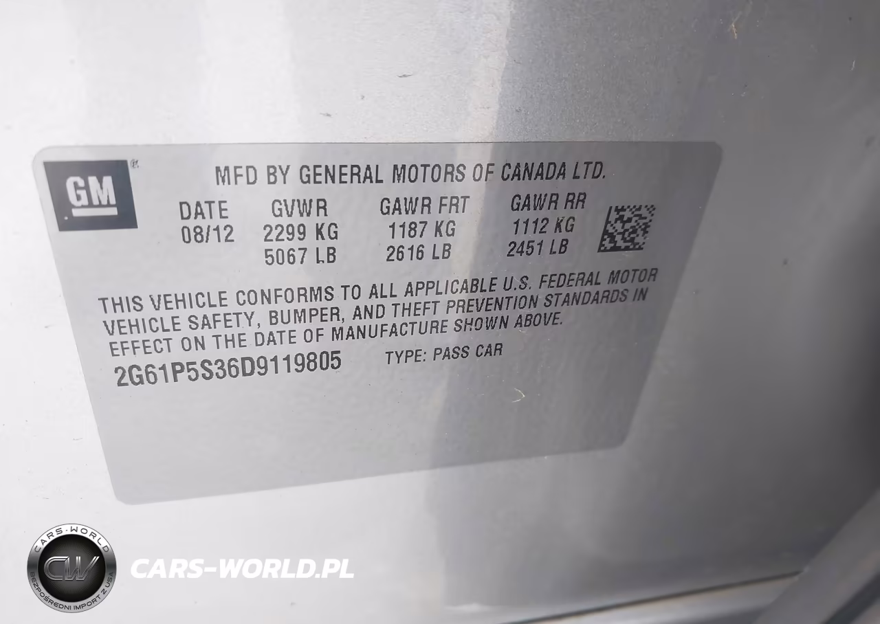 2013 Cadillac Xts Luxury VIN:2G61P5S36D9119805 - 9